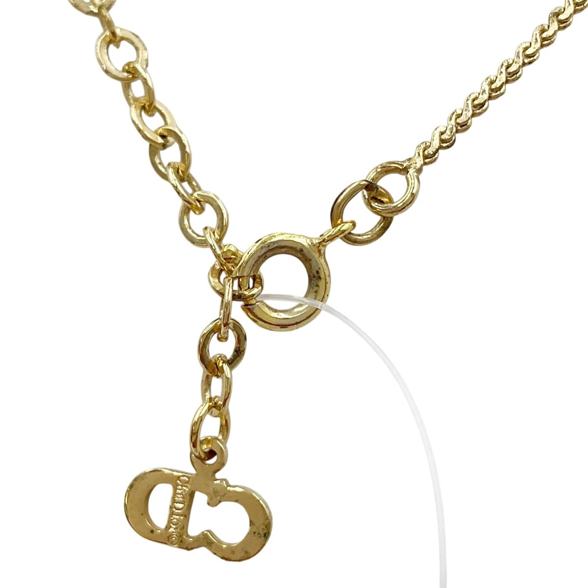 クリスチャンディオール Christian Dior ネックレス
 クリスタル GP ゴールド 【SS】
 【中古】