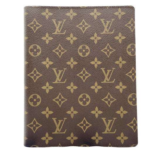 ルイヴィトン LOUIS VUITTON 手帳カバー
 ノートカバー モノグラム アジェンダ･ビューロー モノグラムキャンバス R20001 ブラウン LV
 【SS】
 【中古】