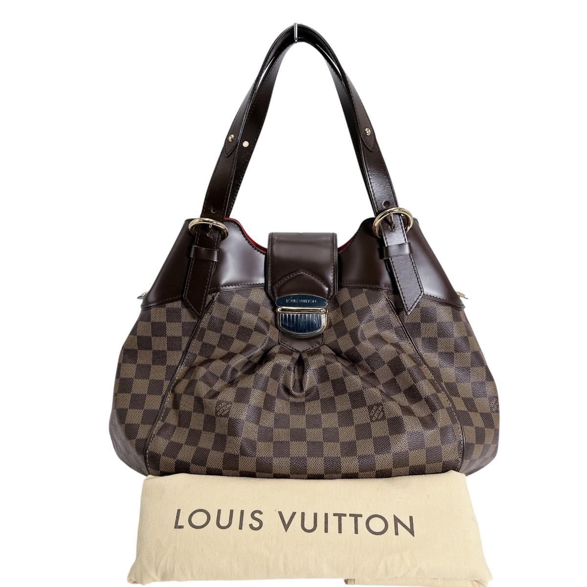ルイヴィトン LOUIS VUITTON ハンドバッグ
 トートバッグ ダミエ システィナGM ダミエキャンバス N41540 ブラウン LV
 【SS】
 【中古】