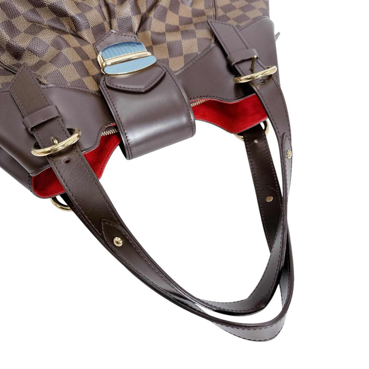 ルイヴィトン LOUIS VUITTON ハンドバッグ
 トートバッグ ダミエ システィナGM ダミエキャンバス N41540 ブラウン LV
 【SS】
 【中古】