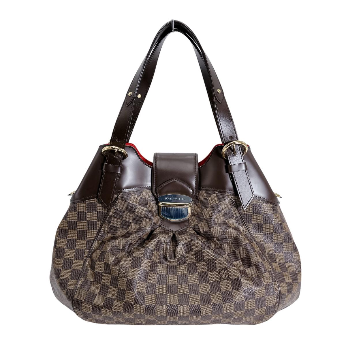 ルイヴィトン LOUIS VUITTON ハンドバッグ
 トートバッグ ダミエ システィナGM ダミエキャンバス N41540 ブラウン LV
 【SS】
 【中古】