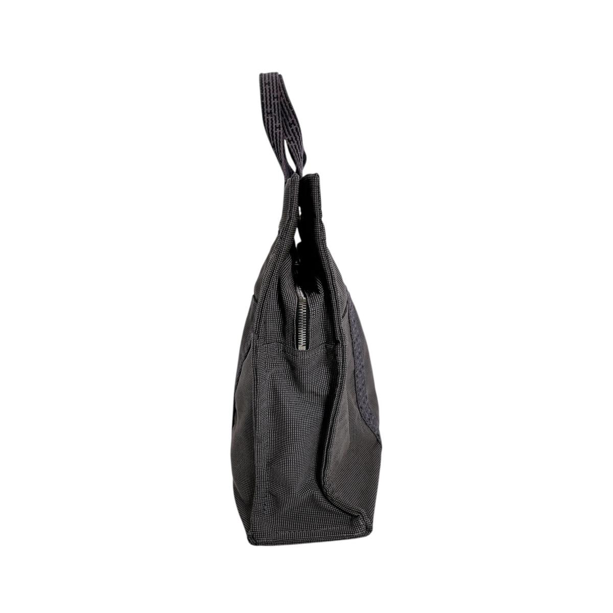 エルメス HERMES トートバッグ
 ハンドバッグ キャンバス エールラインMM ナイロン 100951M グレー 【SS】
 【中古】