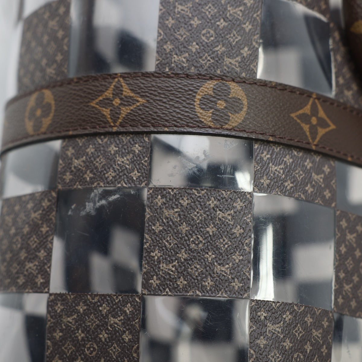 ルイヴィトン LOUIS VUITTON ボストンバッグ
 旅行かばん モノグラムチェス キーポル･バンドリエール50 PVC M20864 ブラウン LV
 【SS】
 【中古】