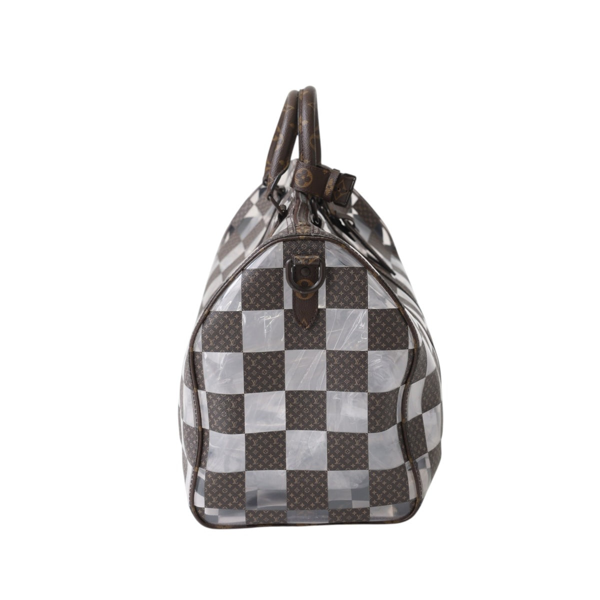 ルイヴィトン LOUIS VUITTON ボストンバッグ
 旅行かばん モノグラムチェス キーポル･バンドリエール50 PVC M20864 ブラウン LV
 【SS】
 【中古】