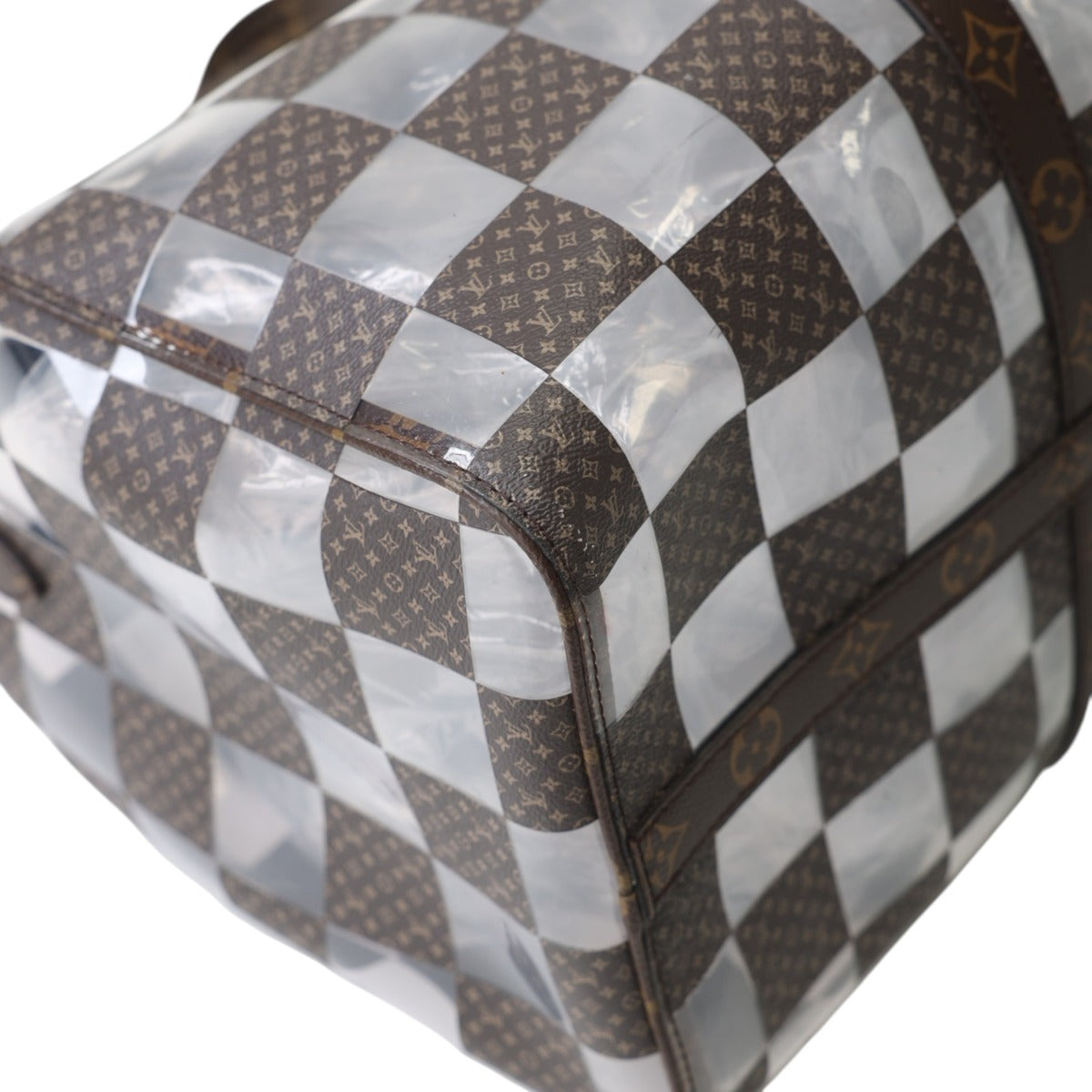 ルイヴィトン LOUIS VUITTON ボストンバッグ
 旅行かばん モノグラムチェス キーポル･バンドリエール50 PVC M20864 ブラウン LV
 【SS】
 【中古】