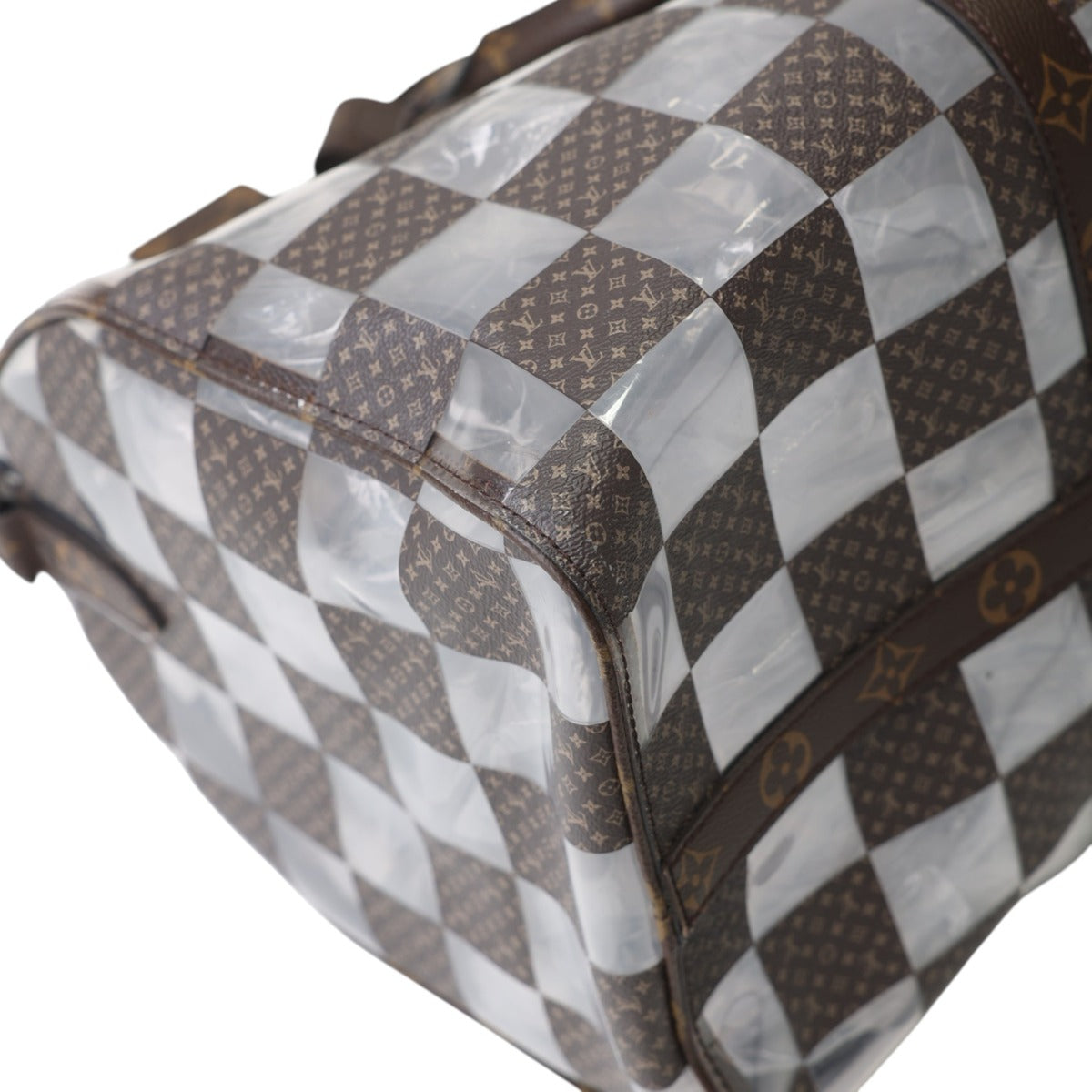 ルイヴィトン LOUIS VUITTON ボストンバッグ
 旅行かばん モノグラムチェス キーポル･バンドリエール50 PVC M20864 ブラウン LV
 【SS】
 【中古】