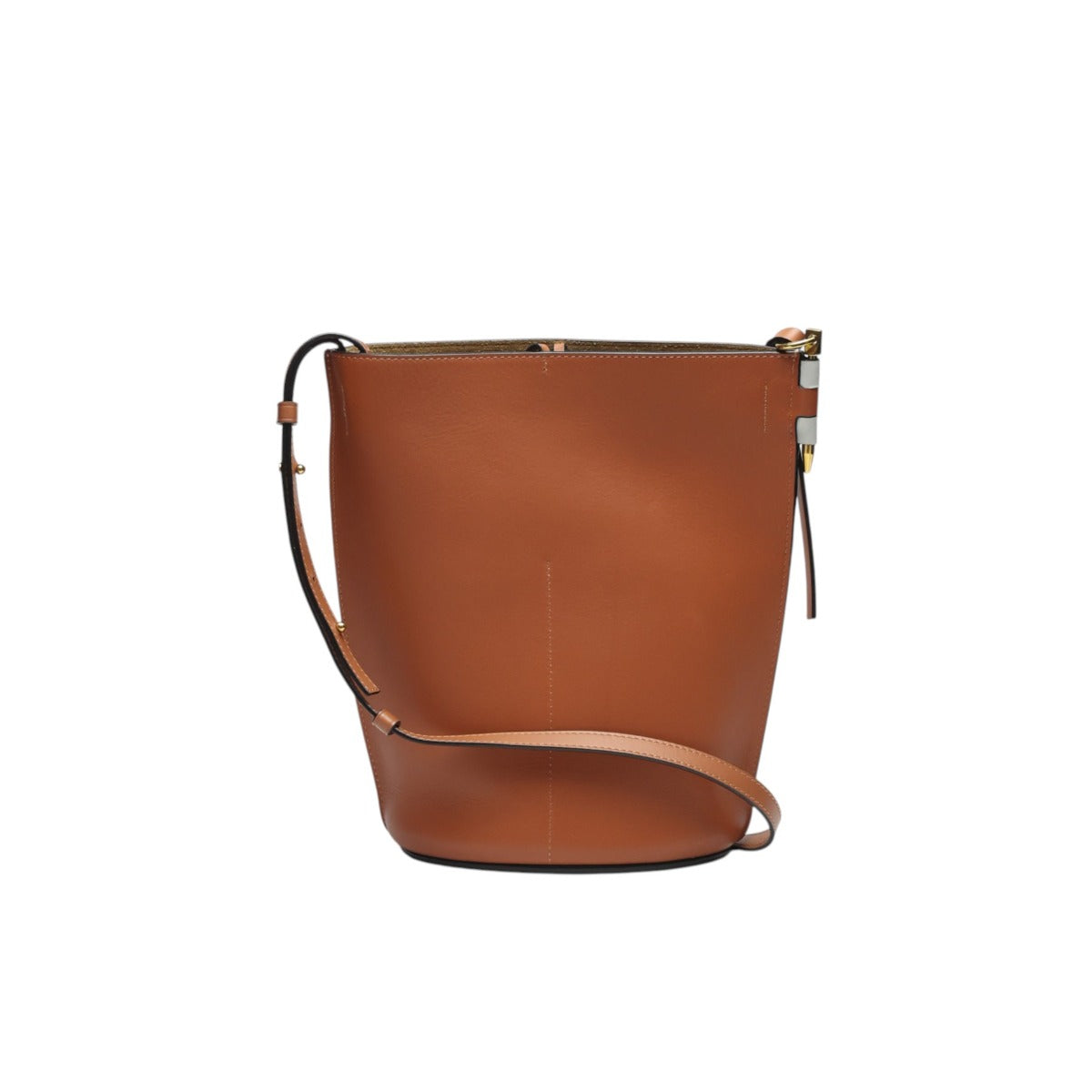 ロエベ LOEWE ショルダーバッグ
 ワンショルダーバッグ ゲートバケットバッグ アナグラム カーフ グレー 【SS】
 【中古】