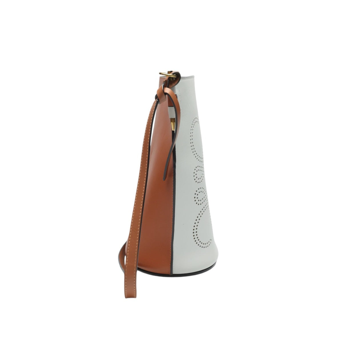 ロエベ LOEWE ショルダーバッグ
 ワンショルダーバッグ ゲートバケットバッグ アナグラム カーフ グレー 【SS】
 【中古】