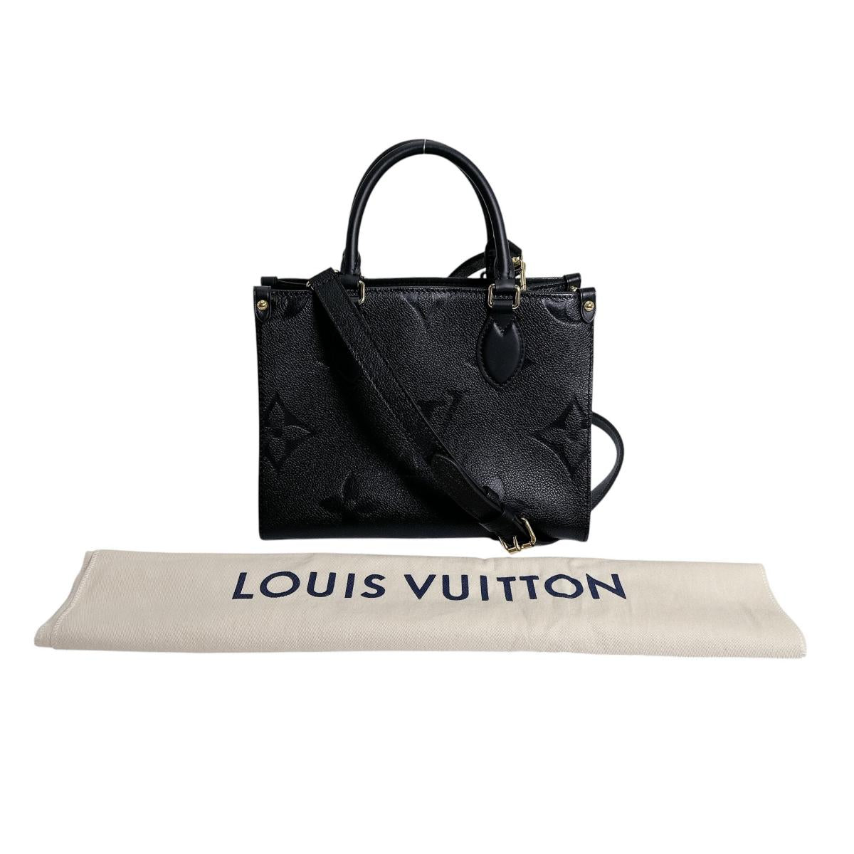 ルイヴィトン LOUIS VUITTON トートバッグ
 ハンドバッグ モノグラムアンプラント オンザゴーPM モノグラムアンプラント M45653 ノワール LV
 【SS】
 【中古】