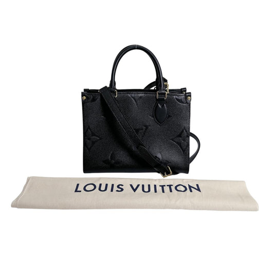 ルイヴィトン LOUIS VUITTON トートバッグ
 ハンドバッグ モノグラムアンプラント オンザゴーPM モノグラムアンプラント M45653 ノワール LV
 【SS】
 【中古】