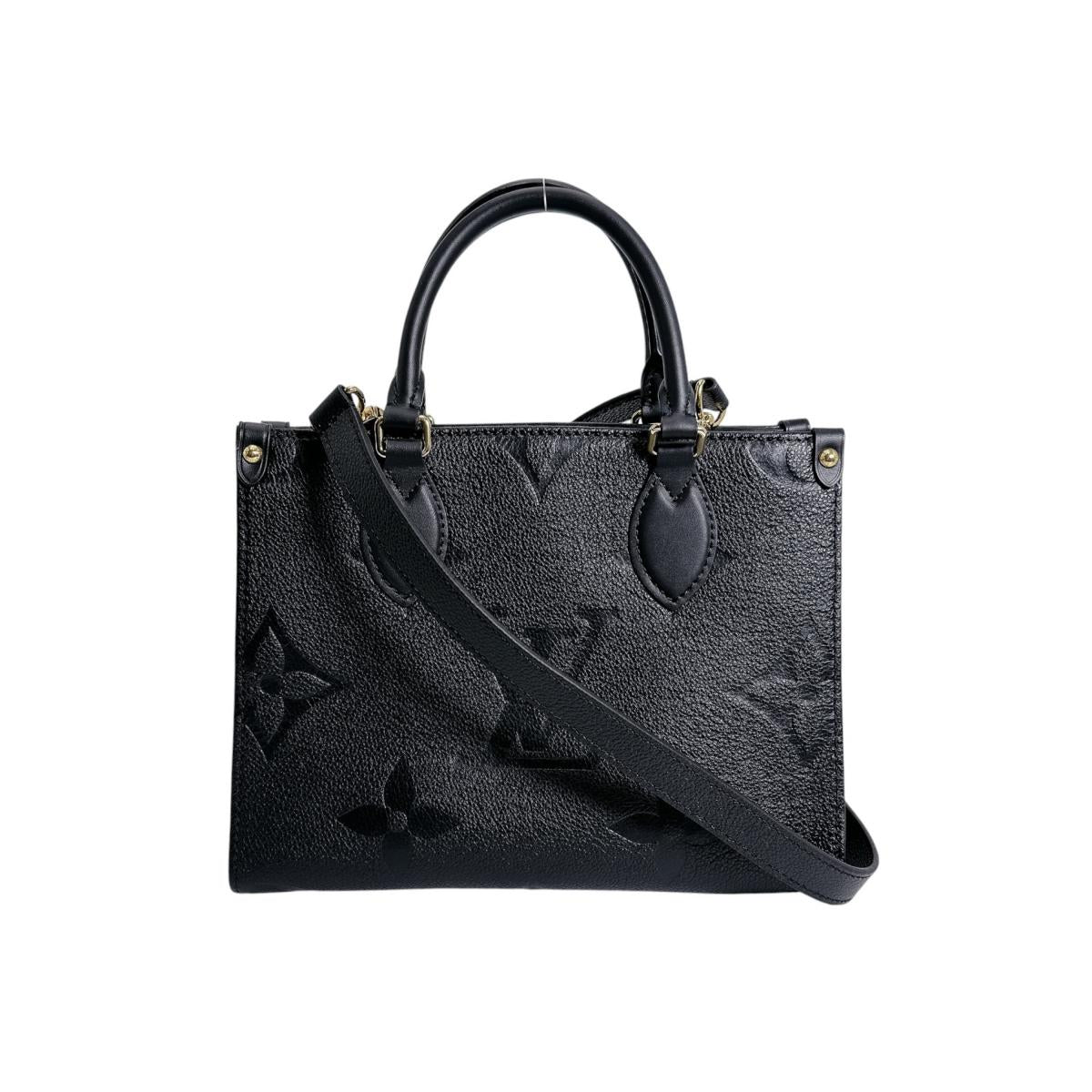 ルイヴィトン LOUIS VUITTON トートバッグ
 ハンドバッグ モノグラムアンプラント オンザゴーPM モノグラムアンプラント M45653 ノワール LV
 【SS】
 【中古】