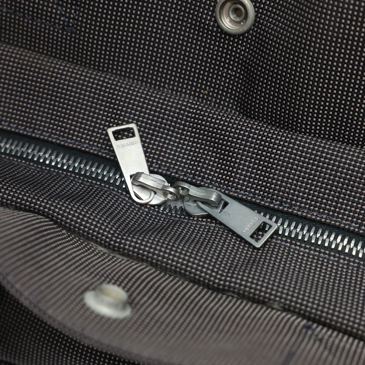 エルメス HERMES トートバッグ
 ハンドバッグ キャンバス エールラインMM ナイロン 100951M グレー 【SS】
 【中古】