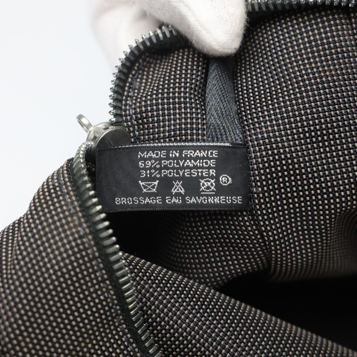 エルメス HERMES トートバッグ
 ハンドバッグ キャンバス エールラインMM ナイロン 100951M グレー 【SS】
 【中古】