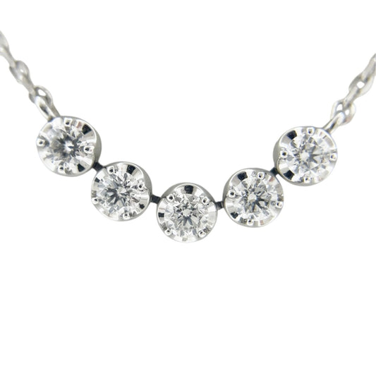 ネックレス
 ネックレス FD0.43ct Pt750 K18ホワイトゴールド ホワイト 【SS】
 【中古】