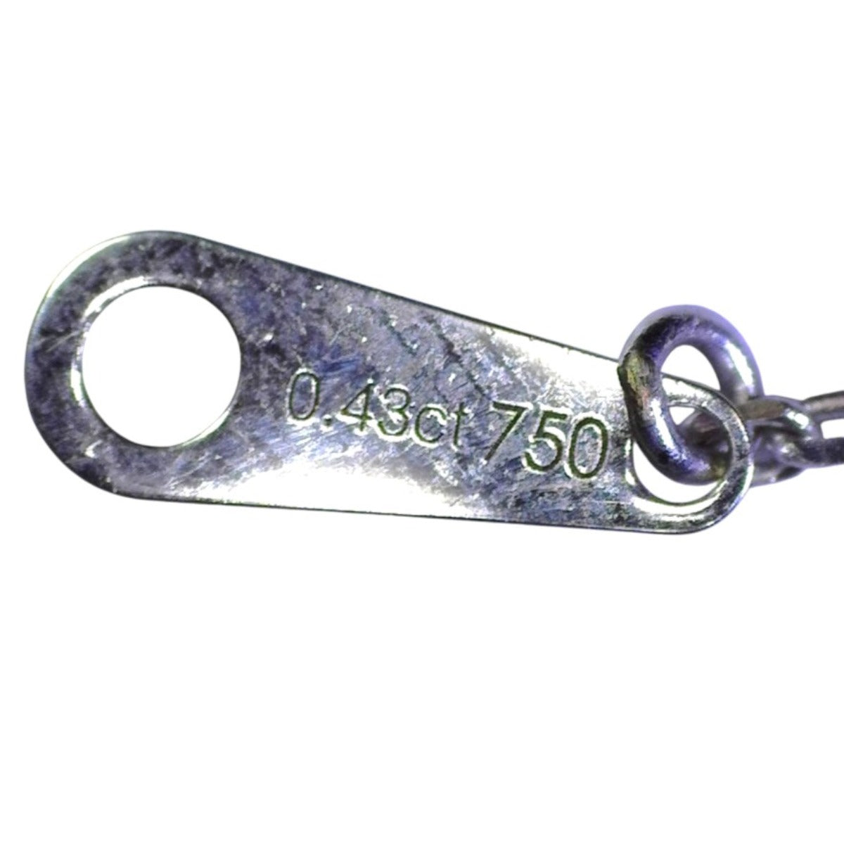 ネックレス
 ネックレス FD0.43ct Pt750 K18ホワイトゴールド ホワイト 【SS】
 【中古】