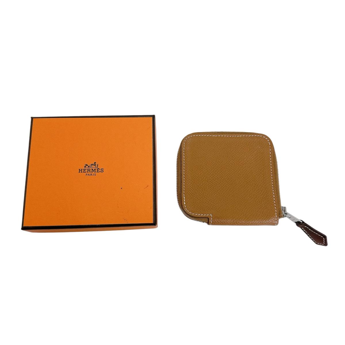 エルメス HERMES コインケース
 小銭入れ エプソン アザップコンパクトミニ ヴォーエプソン ブラウン 【SS】
 【中古】