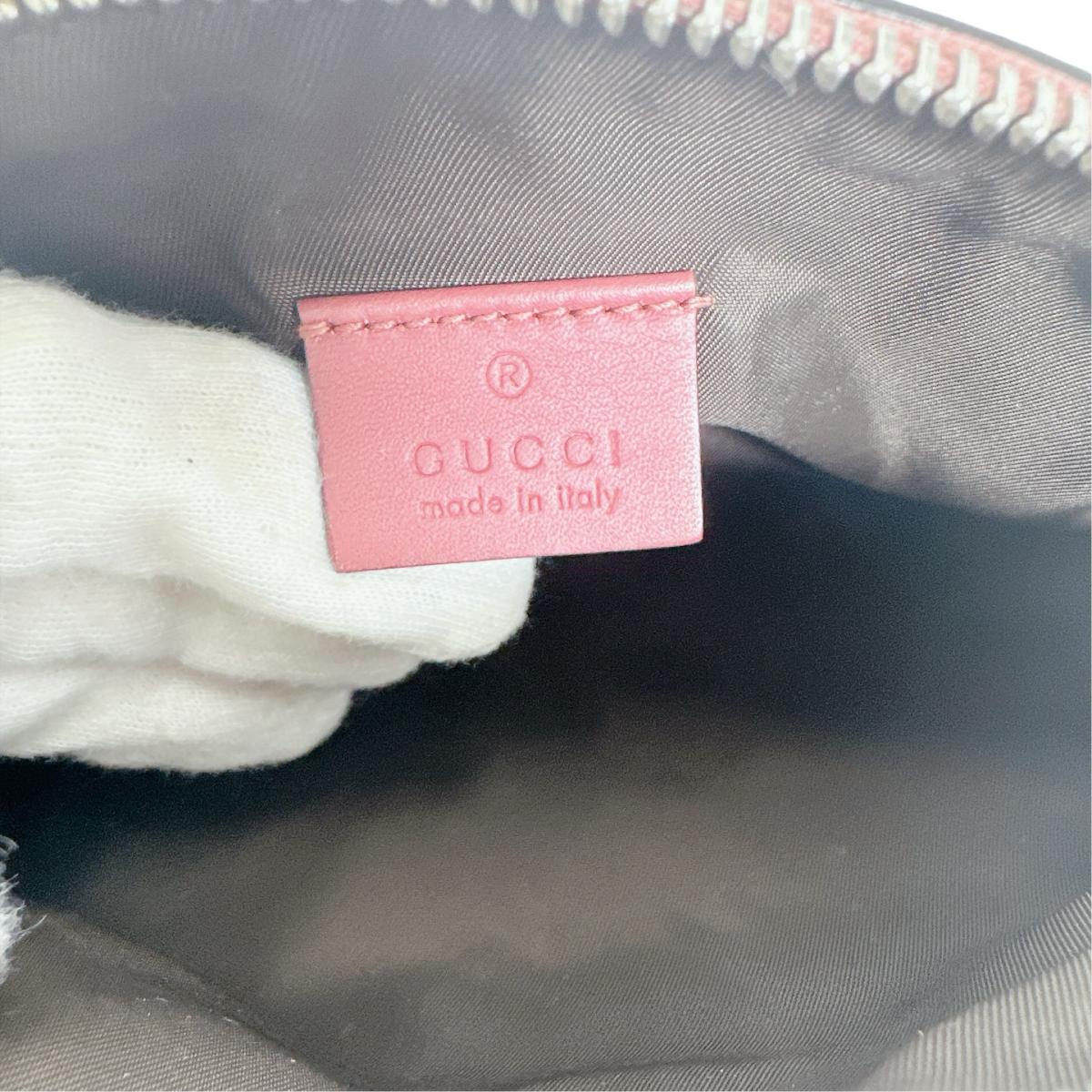 グッチ GUCCI ポーチ
 コスメポーチ 花柄 GGブルームス PVC 431380 ベージュ 【SS】
 【中古】