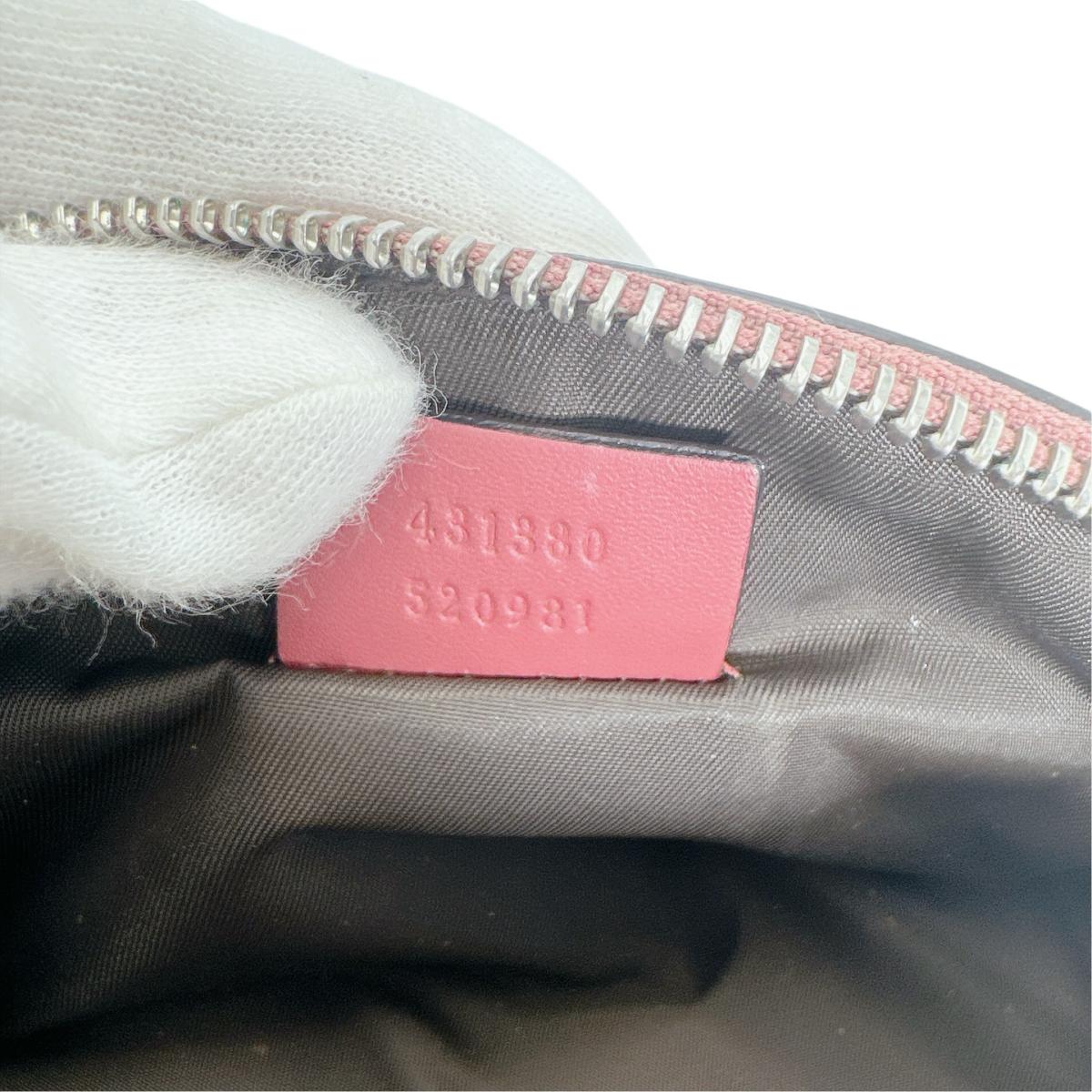 グッチ GUCCI ポーチ
 コスメポーチ 花柄 GGブルームス PVC 431380 ベージュ 【SS】
 【中古】
