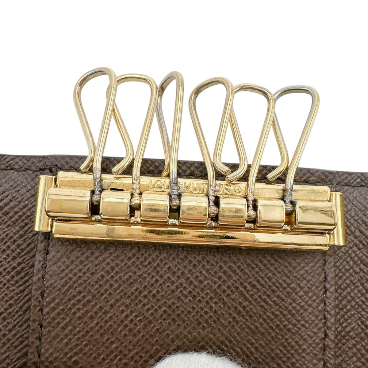 ルイヴィトン LOUIS VUITTON キーケース
 6本用キーケース モノグラム ミュルティクレ6 モノグラムキャンバス M62630 ブラウン LV
 【SS】
 【中古】