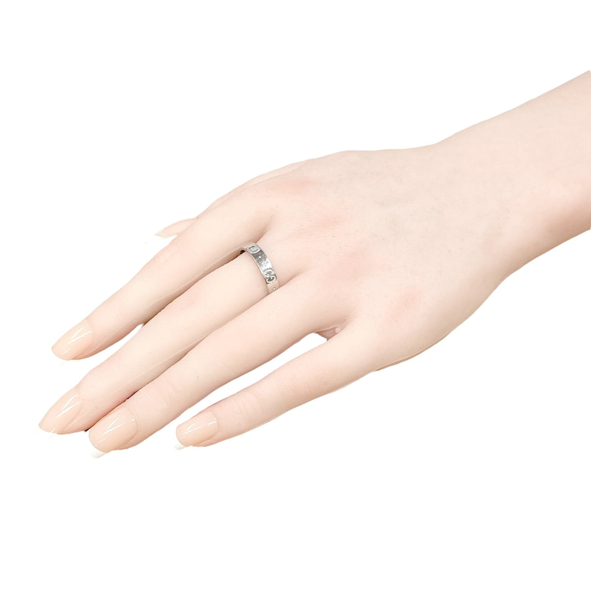 グッチ GUCCI リング・指輪
 アイコンリング 18号 K18WG K18ホワイトゴールド ICON ホワイト 【SS】
 【中古】