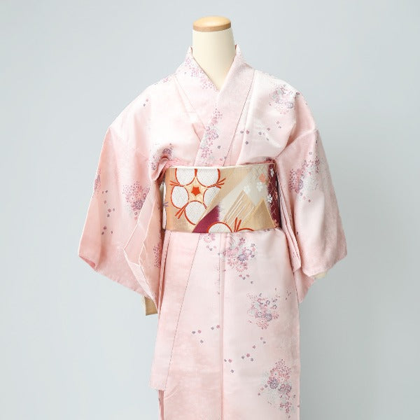 Obi
 Fukuro Obi, Pure Silk, Plum Blossom, White [H]
 【second hand】 