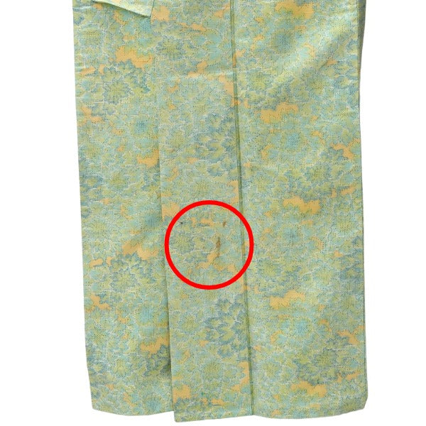 Other kimonos
 Kimono, Japanese clothing, synthetic fiber, slim, polyester, young leaf color [H]
 【second hand】 