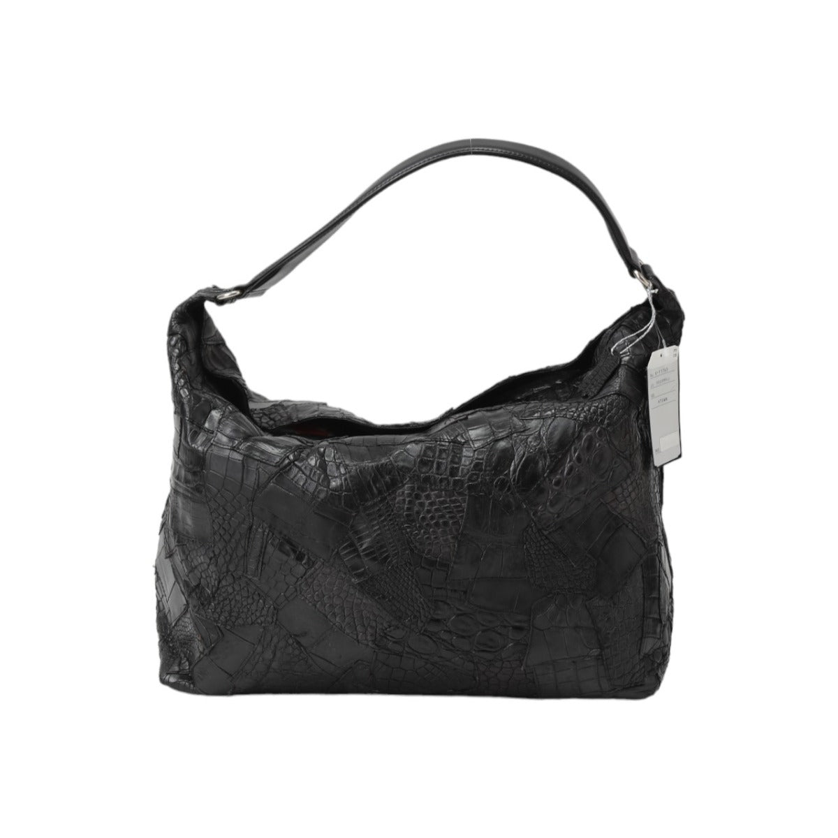 Maam ELEGANCE Shoulder Bag
 Crocodile Design K-11765 Black [Used] 