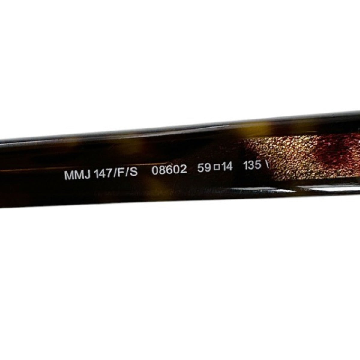 マークバイマークジェイコブス MARC BY MARC JACOBS サングラス
 サングラス セルフレーム 59□14 135 プラスチック MMJ147/F/S ブラック×ブラウン 【SS】
 【中古】