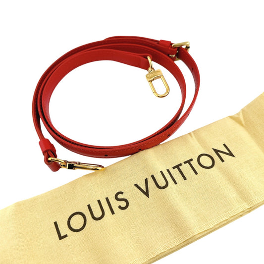 ルイヴィトン LOUIS VUITTON ショルダーストラップ
 ショルダー スピーディー・バンドリエール用 レザー M45548 レッド LV
 【SS】
 【中古】