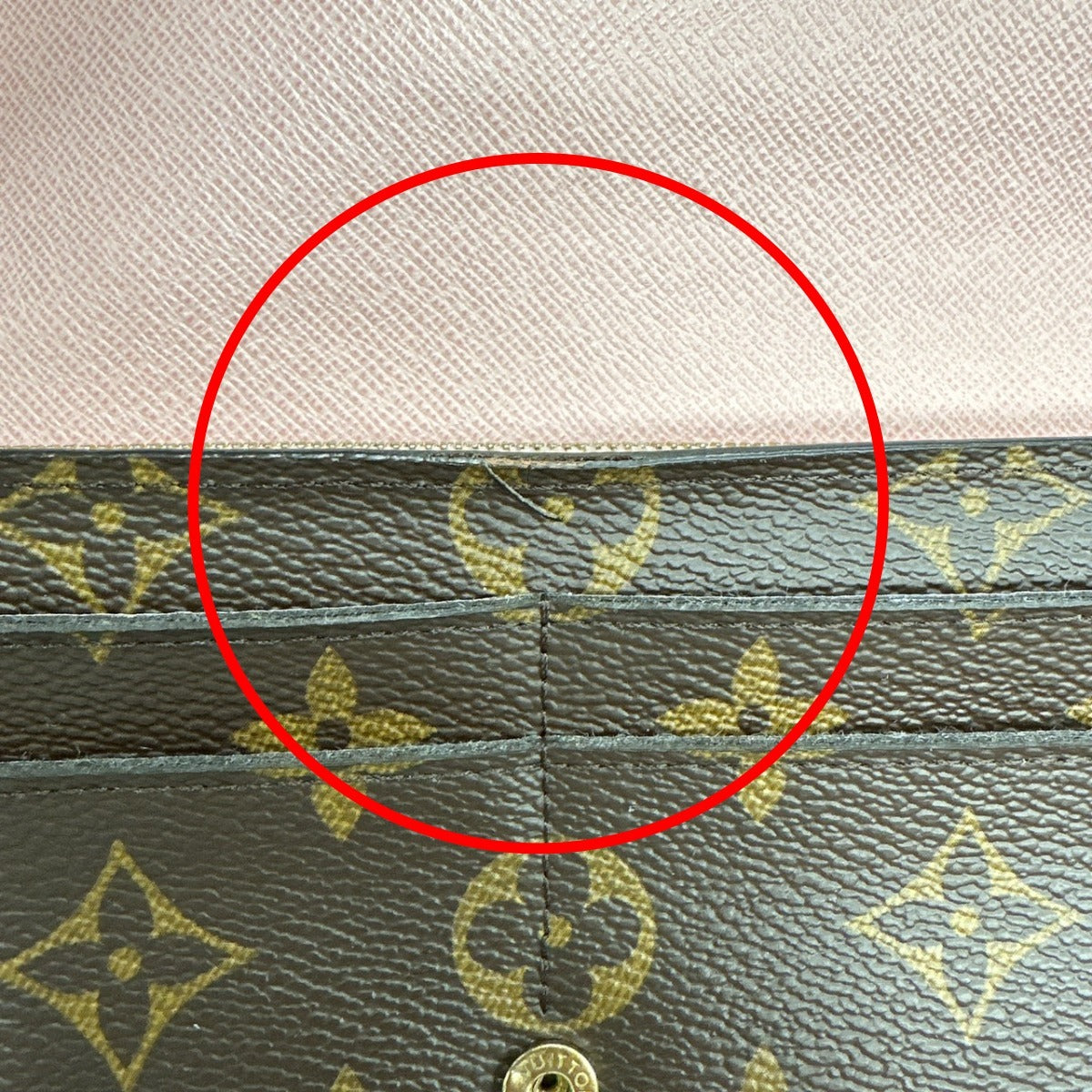 ルイヴィトン LOUIS VUITTON 長財布
 モノグラム ポルトフォイユ・サラ モノグラムキャンバス M62235 ローズ・バレリーヌ LV
 【SS】
 【中古】
