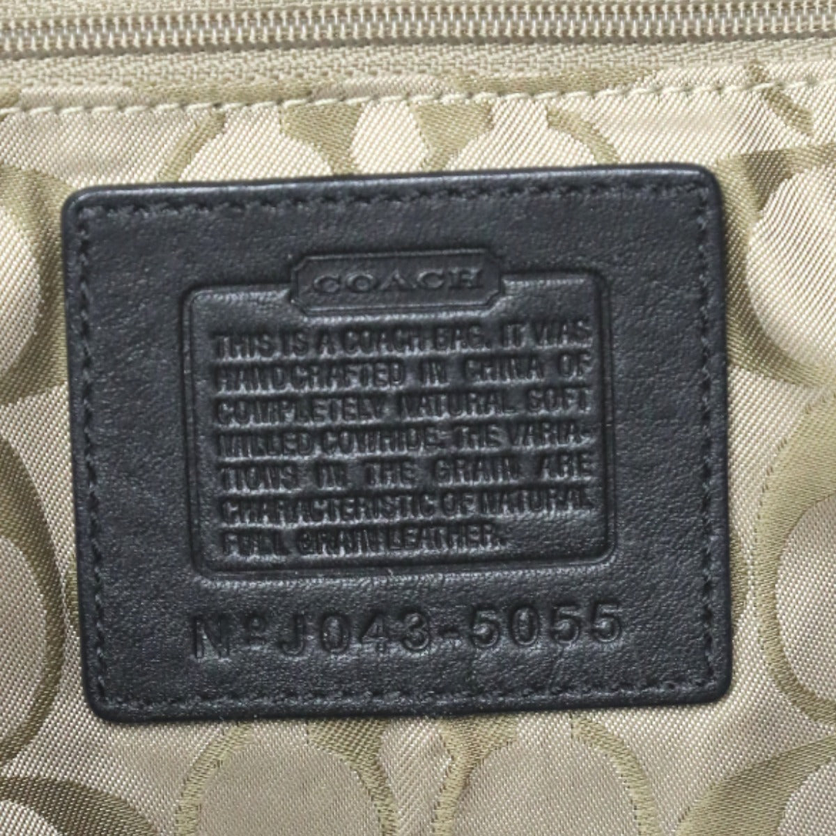 コーチ COACH ハンドバッグ
 ハンプトンズ フリンジ レザー 5055 ブラック 【SS】
 【中古】