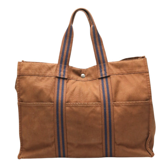 エルメス HERMES トートバッグ
 ハンドバッグ キャンバス フールトゥGM キャンバス ブラウン 【SS】
 【中古】