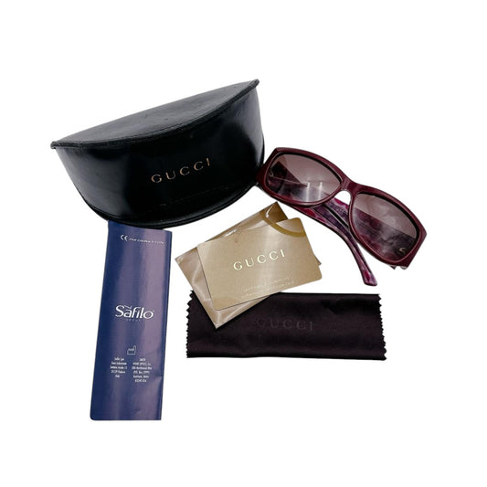 グッチ GUCCI サングラス
 サングラス 57□13 125 インターロッキングG プラスチック GG2935/S HAQ02 レッド 【SS】
 【中古】