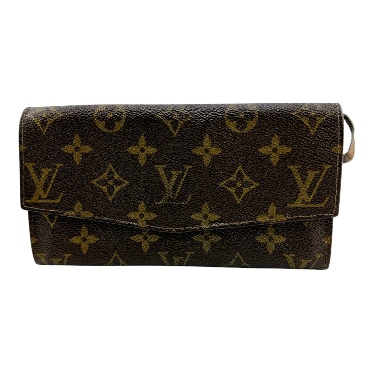 ルイヴィトン LOUIS VUITTON 長財布
 ヴィンテージ モノグラム ポシェット・ポルトモネクレディ モノグラムキャンバス M61724 ブラウン LV
 【SS】
 【中古】