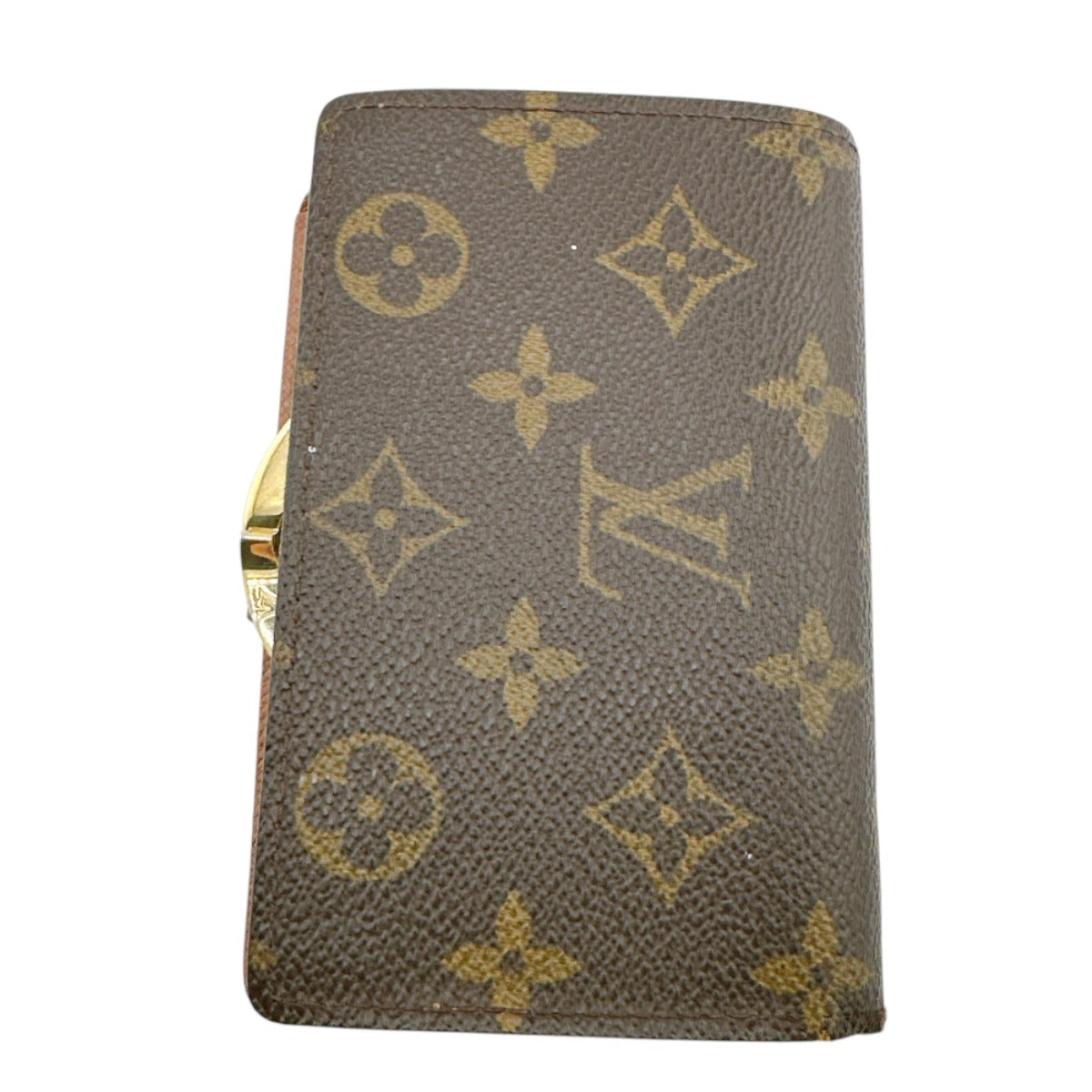 ルイヴィトン LOUIS VUITTON 二つ折り財布
 カード用ポケット付がま口財布 モノグラム ポルト モネ・ビエ ヴィエノア モノグラムキャンバス M61663 ブラウン LV
 【SS】
 【中古】