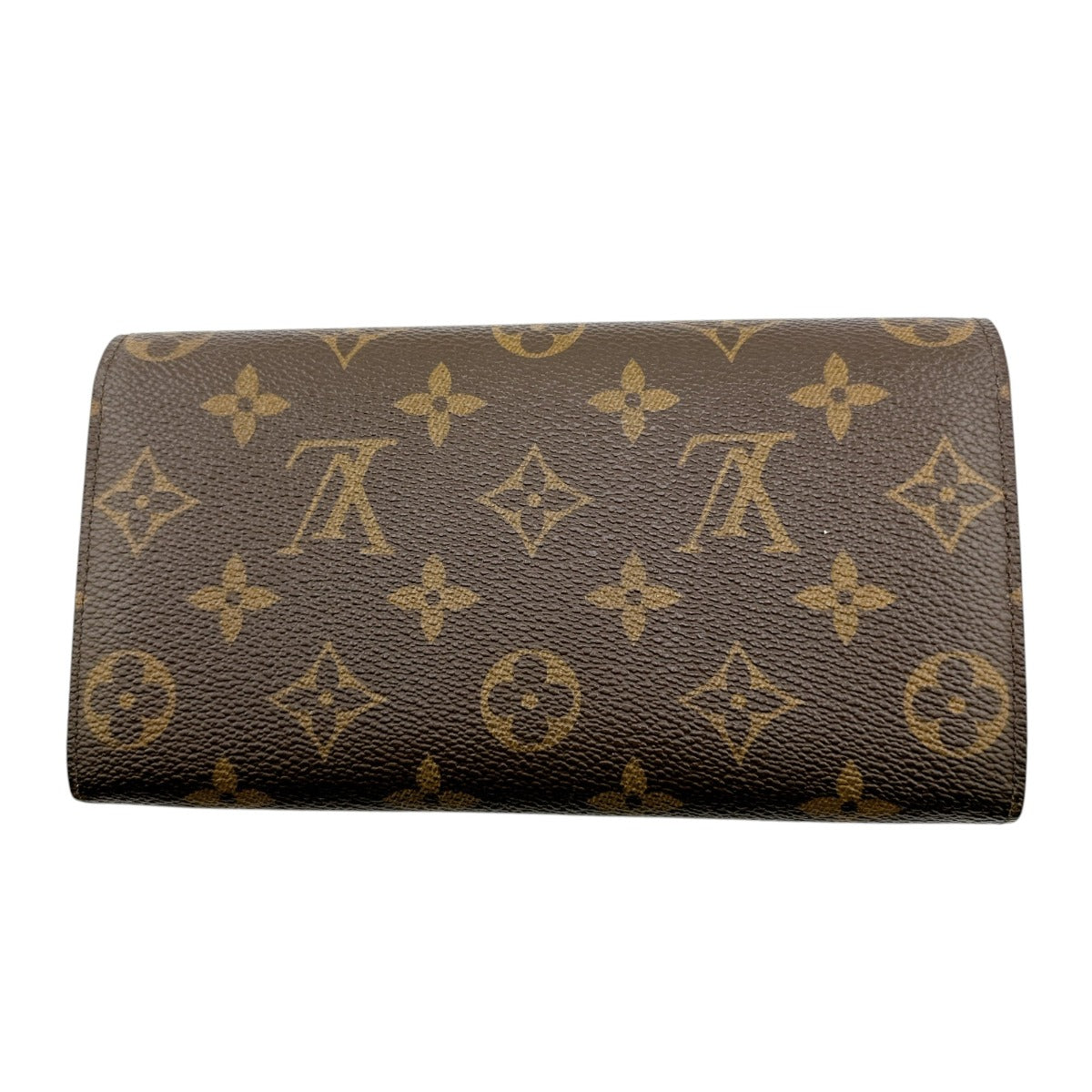 ルイヴィトン LOUIS VUITTON 長財布
 ファスナー付き モノグラム ポシェット・ポルトモネクレディ モノグラムキャンバス M61725 ブラウン LV
 【SS】
 【中古】