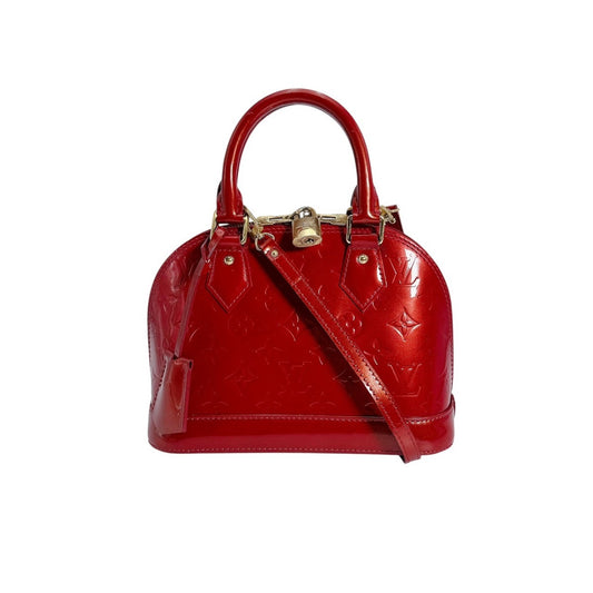 ルイヴィトン LOUIS VUITTON ハンドバッグ
 2WAYバッグ モノグラム アルマBB モノグラムヴェルニ M91606 ポムダムール LV
 【SS】
 【中古】