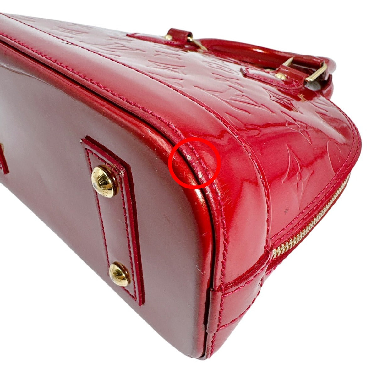 ルイヴィトン LOUIS VUITTON ハンドバッグ
 2WAYバッグ モノグラム アルマBB モノグラムヴェルニ M91606 ポムダムール LV
 【SS】
 【中古】
