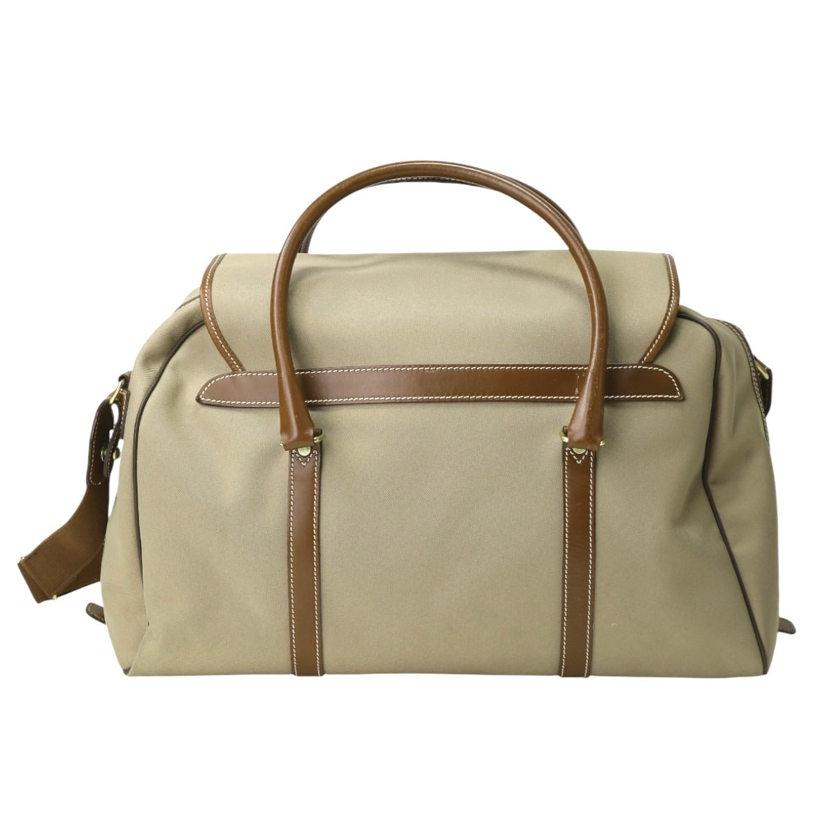 ハンティングワールド HUNTING WORLD ボストンバッグ
 旅行かばん ラバーロゴ 2way キャンバス カーキ 【SS】
 【中古】