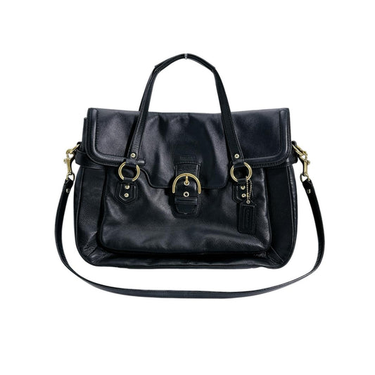 コーチ COACH ショルダーバッグ
 2wayショルダー オールレザー マグネット式フラップ レザー F26127 ブラック 【SS】
 【中古】