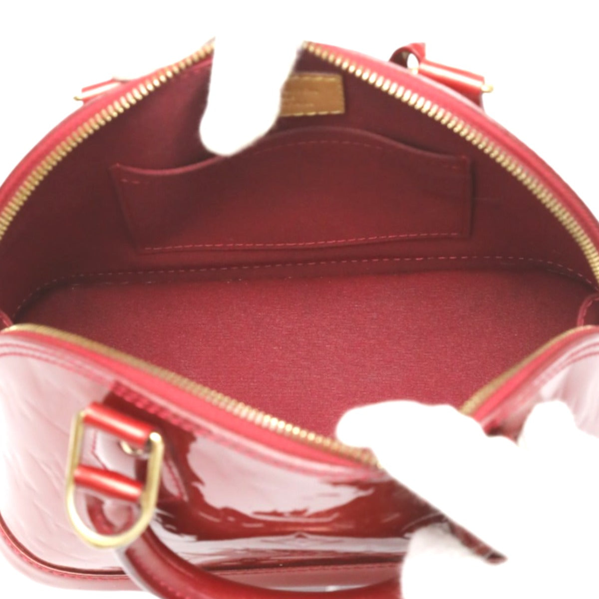 ルイヴィトン LOUIS VUITTON ハンドバッグ
 2WAYバッグ モノグラム アルマBB モノグラムヴェルニ M90174 レッド LV
 【SS】
 【中古】