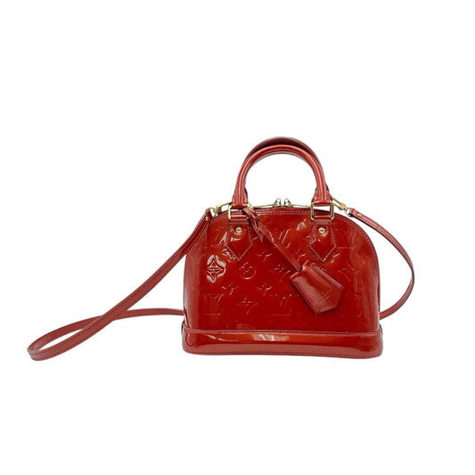 ルイヴィトン LOUIS VUITTON ハンドバッグ
 2WAYバッグ モノグラム アルマBB モノグラムヴェルニ M90174 レッド LV
 【SS】
 【中古】