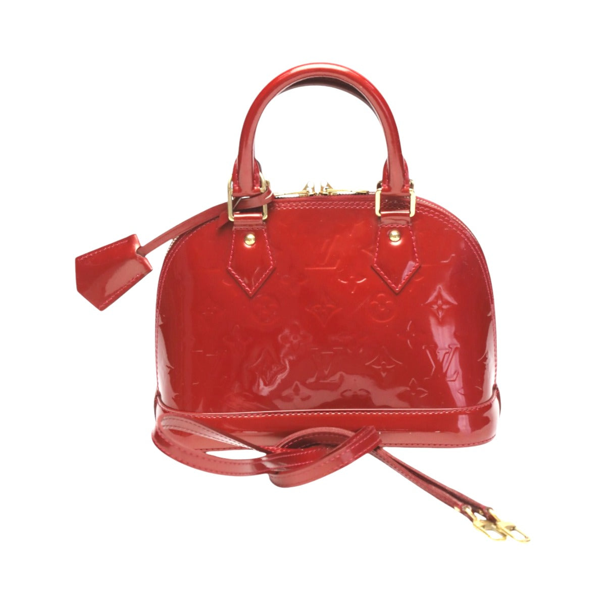 ルイヴィトン LOUIS VUITTON ハンドバッグ
 2WAYバッグ モノグラム アルマBB モノグラムヴェルニ M90174 レッド LV
 【SS】
 【中古】