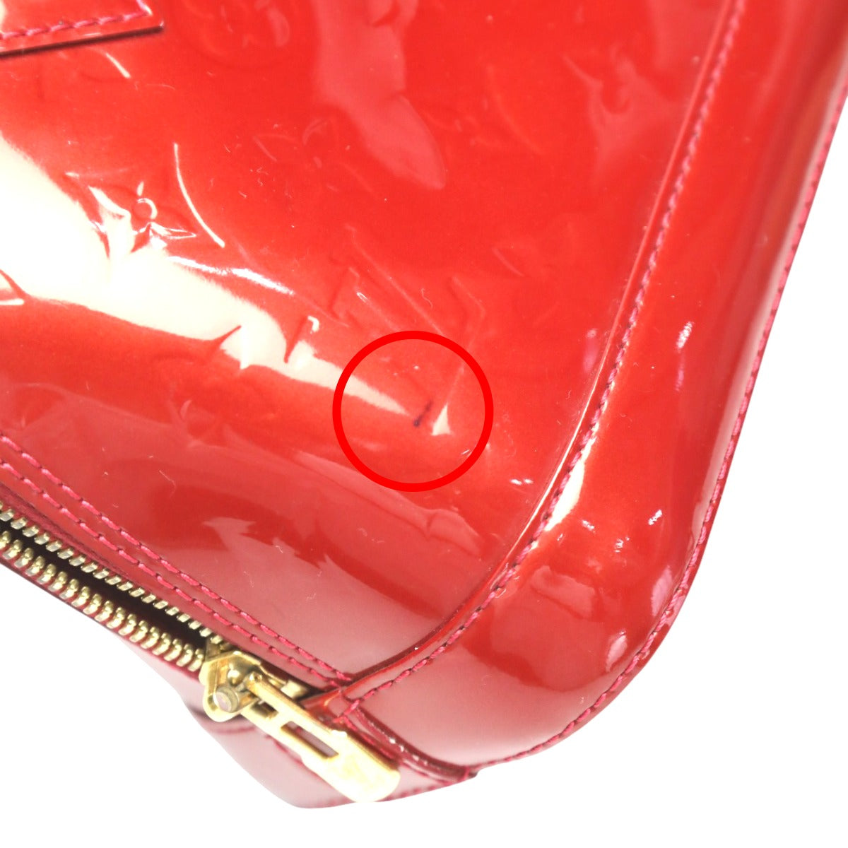 ルイヴィトン LOUIS VUITTON ハンドバッグ
 2WAYバッグ モノグラム アルマBB モノグラムヴェルニ M90174 レッド LV
 【SS】
 【中古】