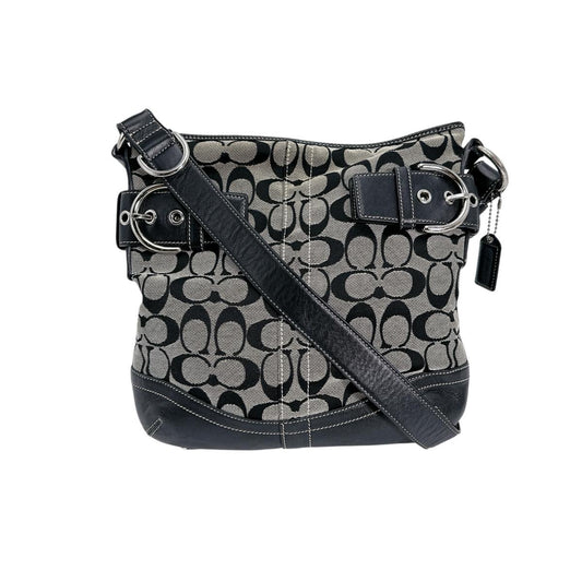 コーチ COACH ショルダーバッグ
 ショルダーバッグ シグネチャー 斜め掛け レザー K05M-3574 ブラック 【SS】
 【中古】