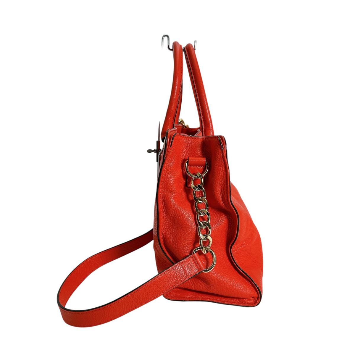 マイケルコース Michael Kors ハンドバッグ
 トートバッグ A4対応 ショルダーバッグ レザー レッド 【SS】
 【中古】