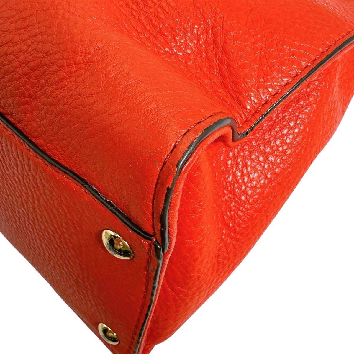 マイケルコース Michael Kors ハンドバッグ
 トートバッグ A4対応 ショルダーバッグ レザー レッド 【SS】
 【中古】