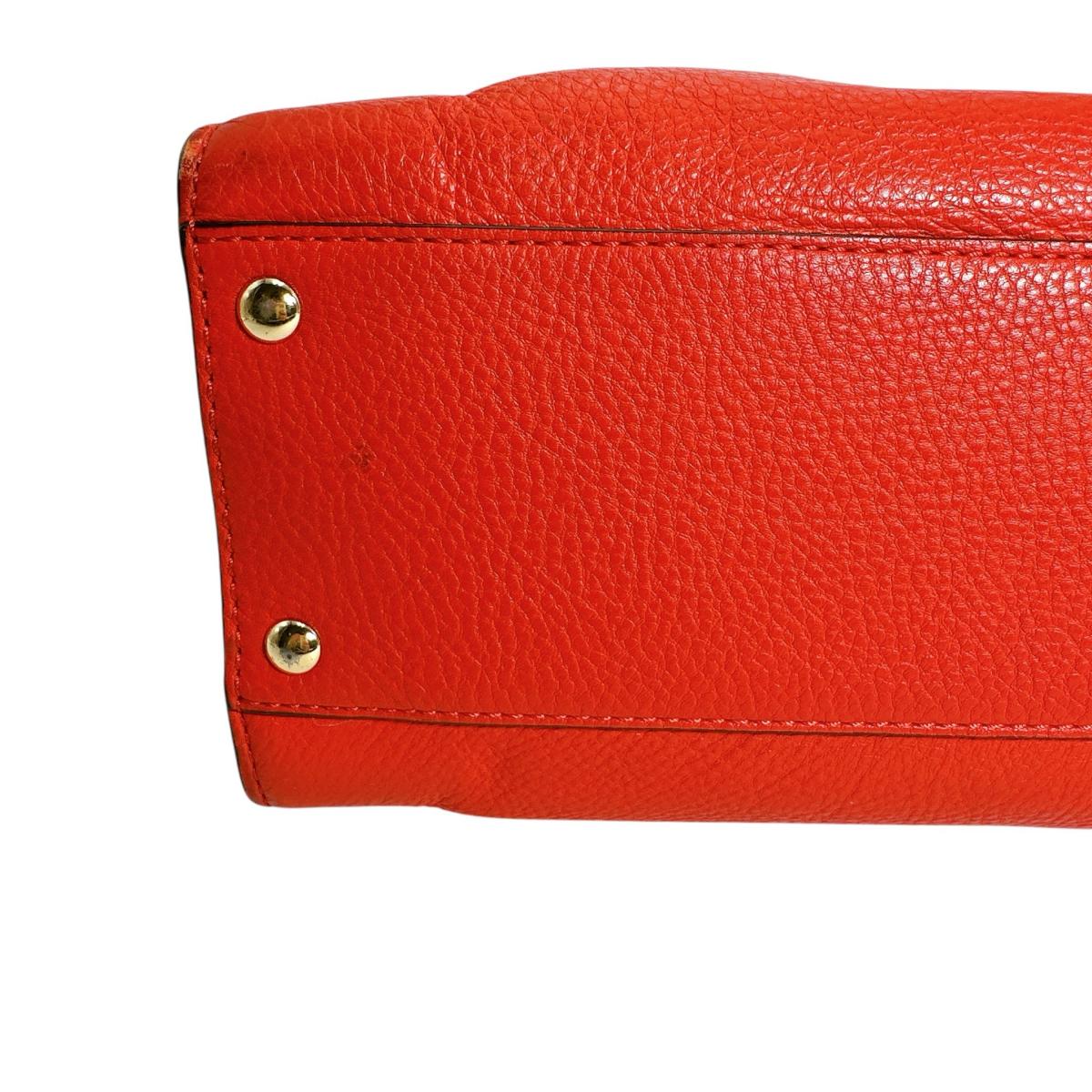 マイケルコース Michael Kors ハンドバッグ
 トートバッグ A4対応 ショルダーバッグ レザー レッド 【SS】
 【中古】