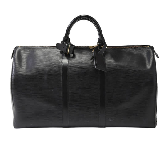 ルイヴィトン LOUIS VUITTON ボストンバッグ
 旅行かばん エピ キーポル50 エピレザー M42962 ブラック LV
 【SS】
 【中古】