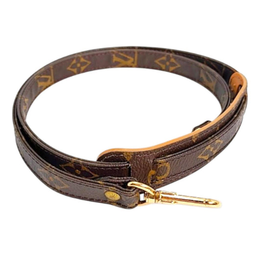 ルイヴィトン LOUIS VUITTON ショルダーストラップ
 ストラップ モノグラム 肩当て付き モノグラムキャンバス ブラウン LV
 【SS】
 【中古】